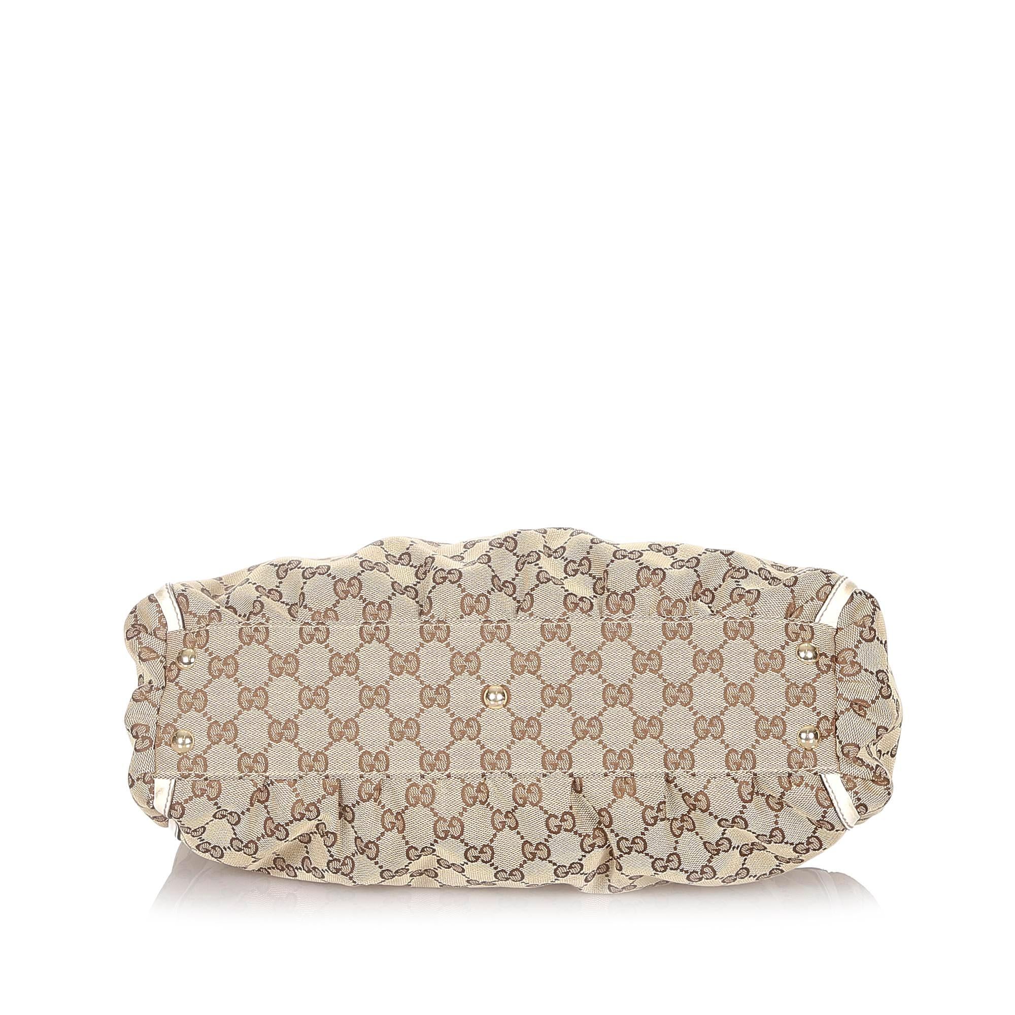 Gucci GG Abbey-D Ring Canvas Tote Bag (SHG-32124)