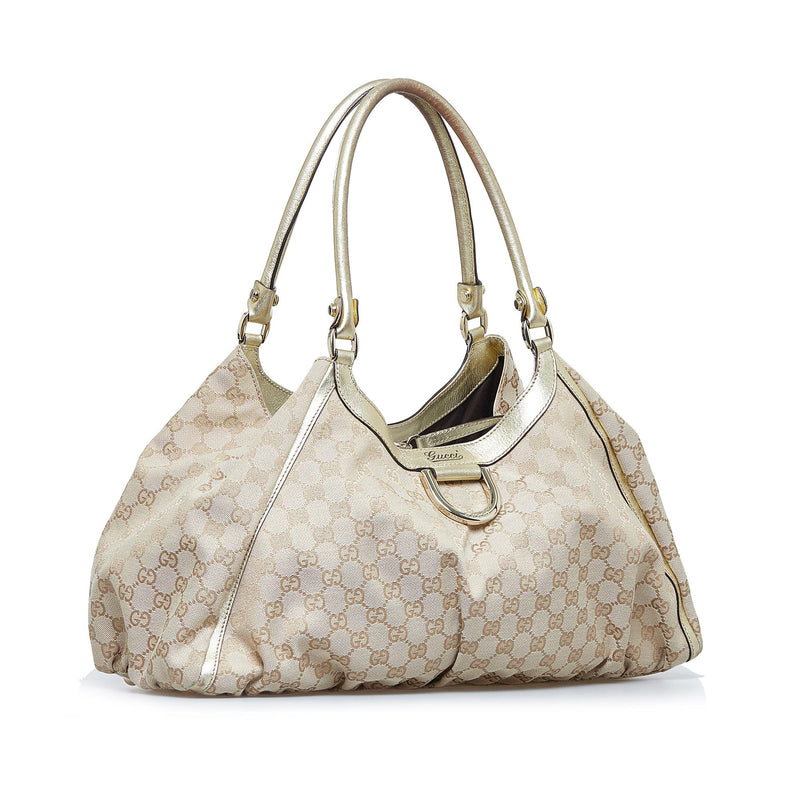 Gucci GG Canvas Abbey D-Ring Handbag (SHG-lm4hGR)