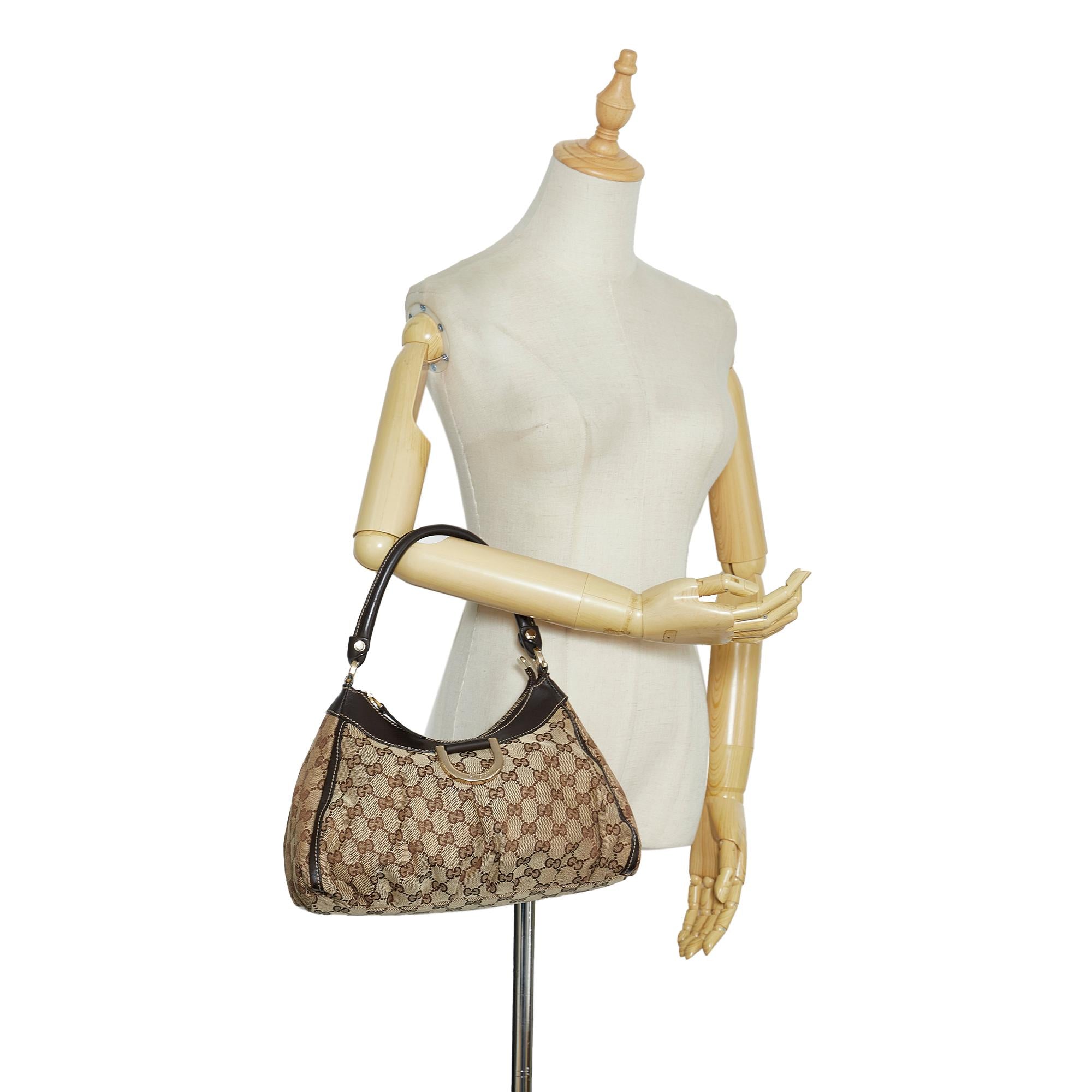 Gucci GG Canvas Abbey D-Ring Handbag (SHG-RoCRPE)