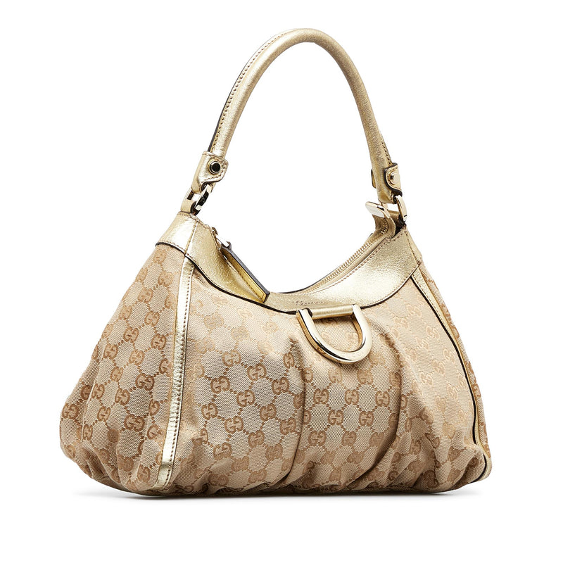 Gucci GG Canvas Abbey D-Ring Handbag (SHG-PoyR9u)