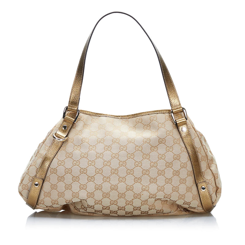 Gucci GG Canvas Abbey D-Ring Hobo (SHG-P6MVMY)