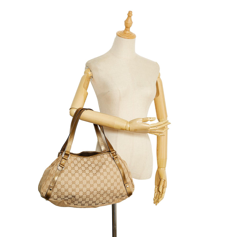 Gucci GG Canvas Abbey D-Ring Hobo (SHG-P6MVMY)