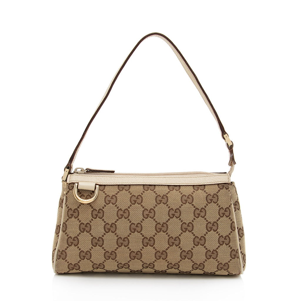 Gucci GG Canvas Abbey D Ring Pochette (SHF-1r8ajC) – LuxeDH