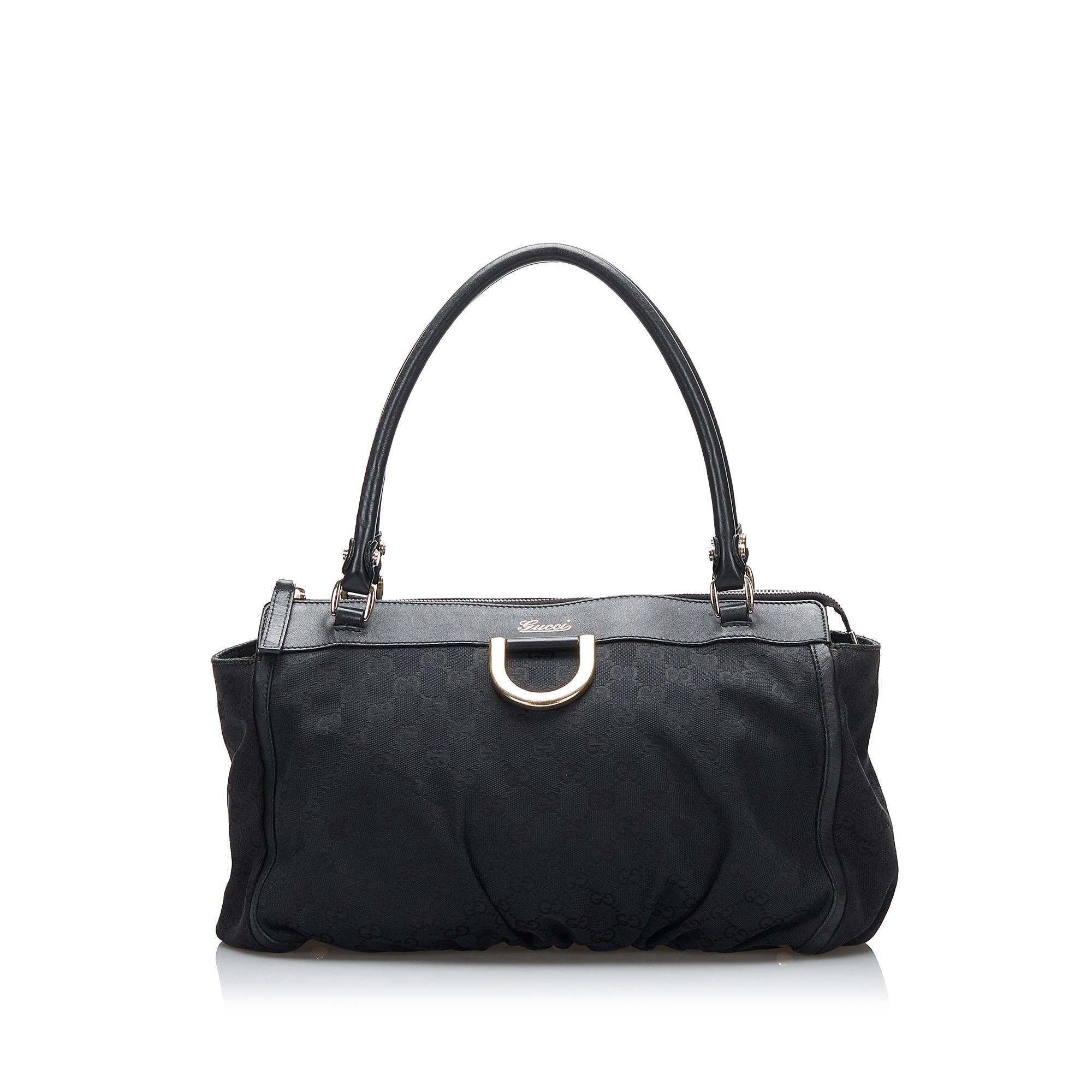 Gucci GG Canvas Abbey D-Ring Shoulder Bag (SHG-C7q6aL)