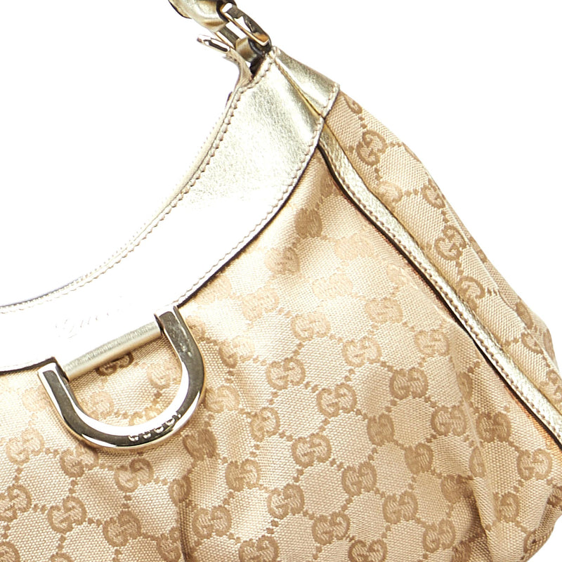 Gucci GG Canvas Abbey D Ring Shoulder Bag (SHG-MgwrDM)