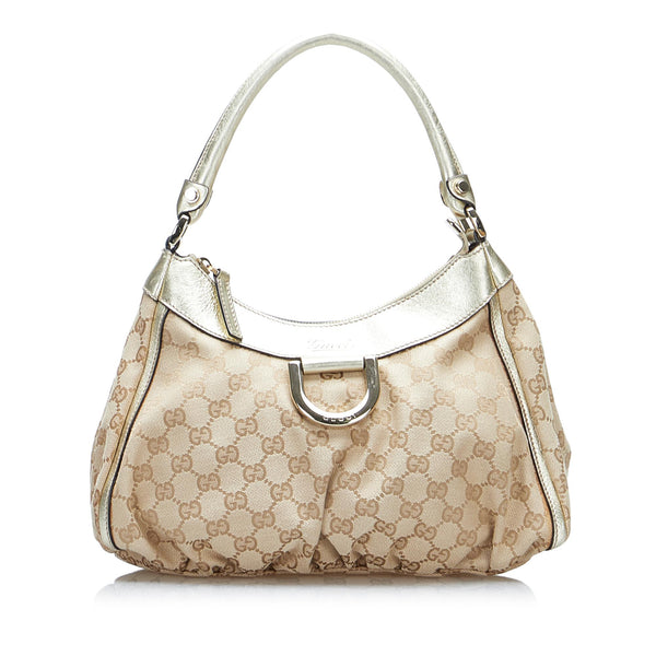 Gucci GG Canvas Abbey D Ring Shoulder Bag (SHG-MgwrDM)