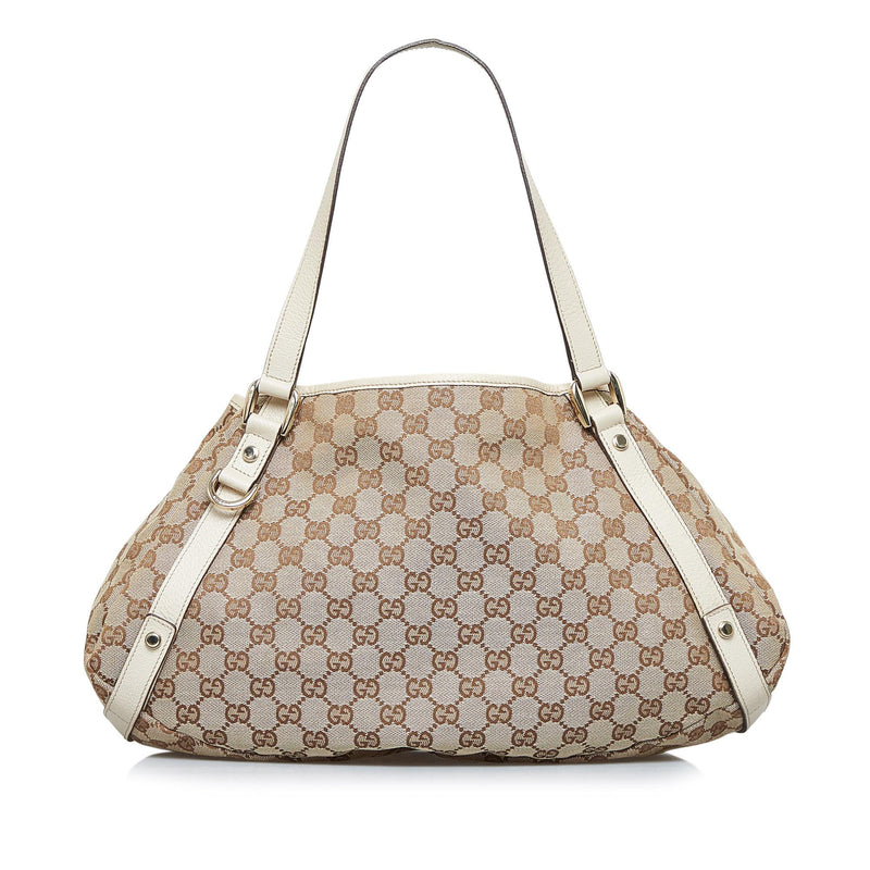 Gucci GG Canvas Abbey D-Ring Shoulder Bag (SHG-7lrnKn)