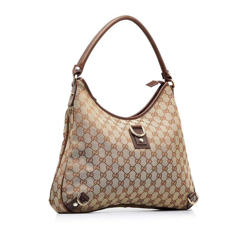 Gucci GG Canvas Abbey D-Ring Shoulder Bag (SHG-DEqq0P)