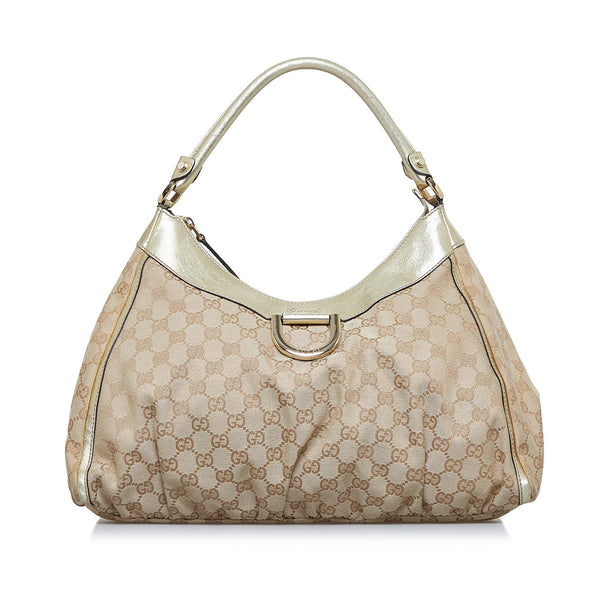 Gucci GG Canvas Abbey D-Ring Shoulder Bag (SHG-iapUN9)
