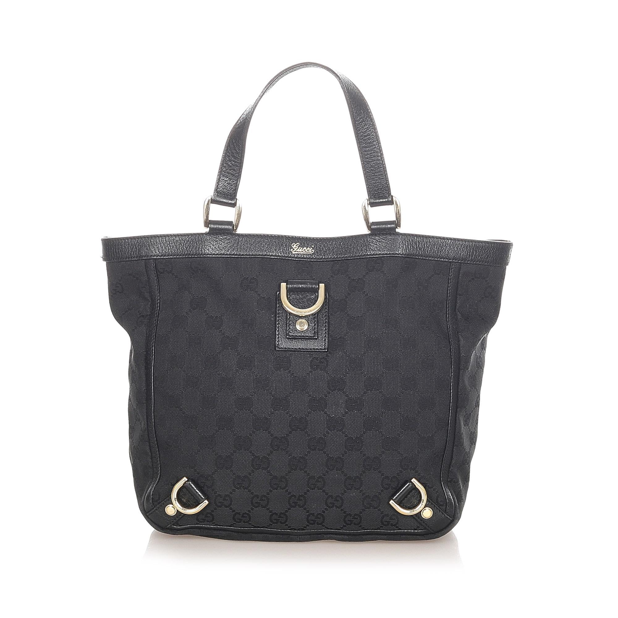 Gucci GG Canvas Abbey D-Ring Tote Bag (SHG-32122)