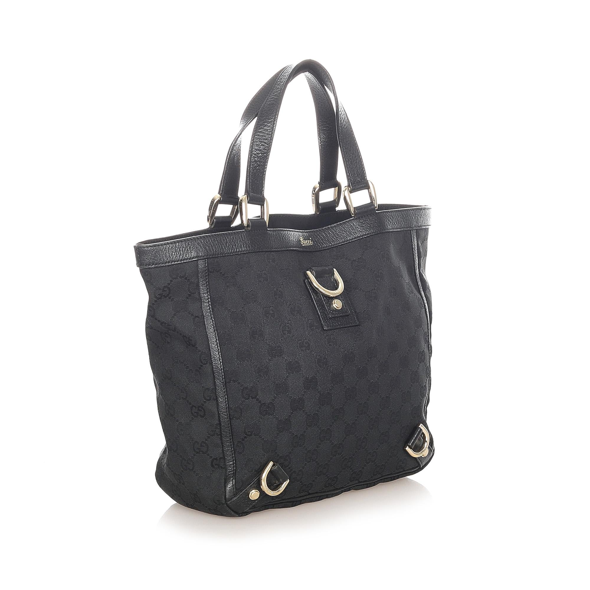 Gucci GG Canvas Abbey D-Ring Tote Bag (SHG-32122)