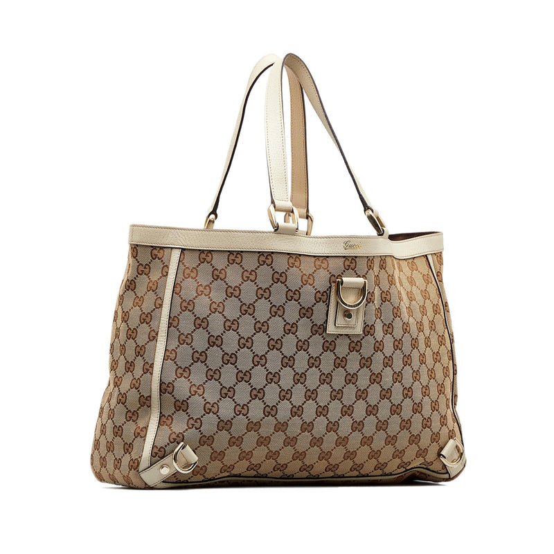 Gucci GG Canvas Abbey D-Ring Tote Bag (SHG-w0nWpO)