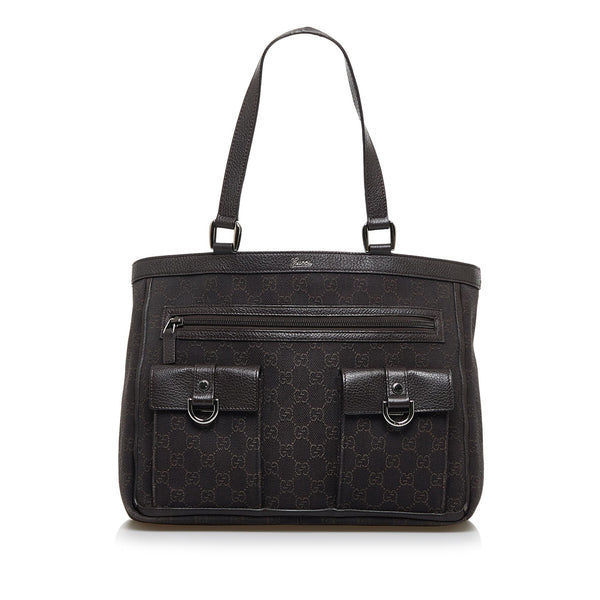Gucci GG Canvas Abbey D-Ring Tote Bag (SHG-hxuobk)