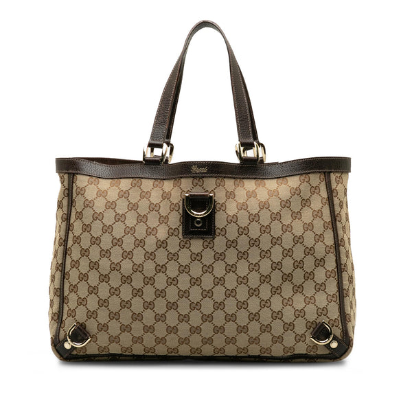 Gucci GG Canvas Abbey D-Ring Tote Bag (SHG-1V10IL)