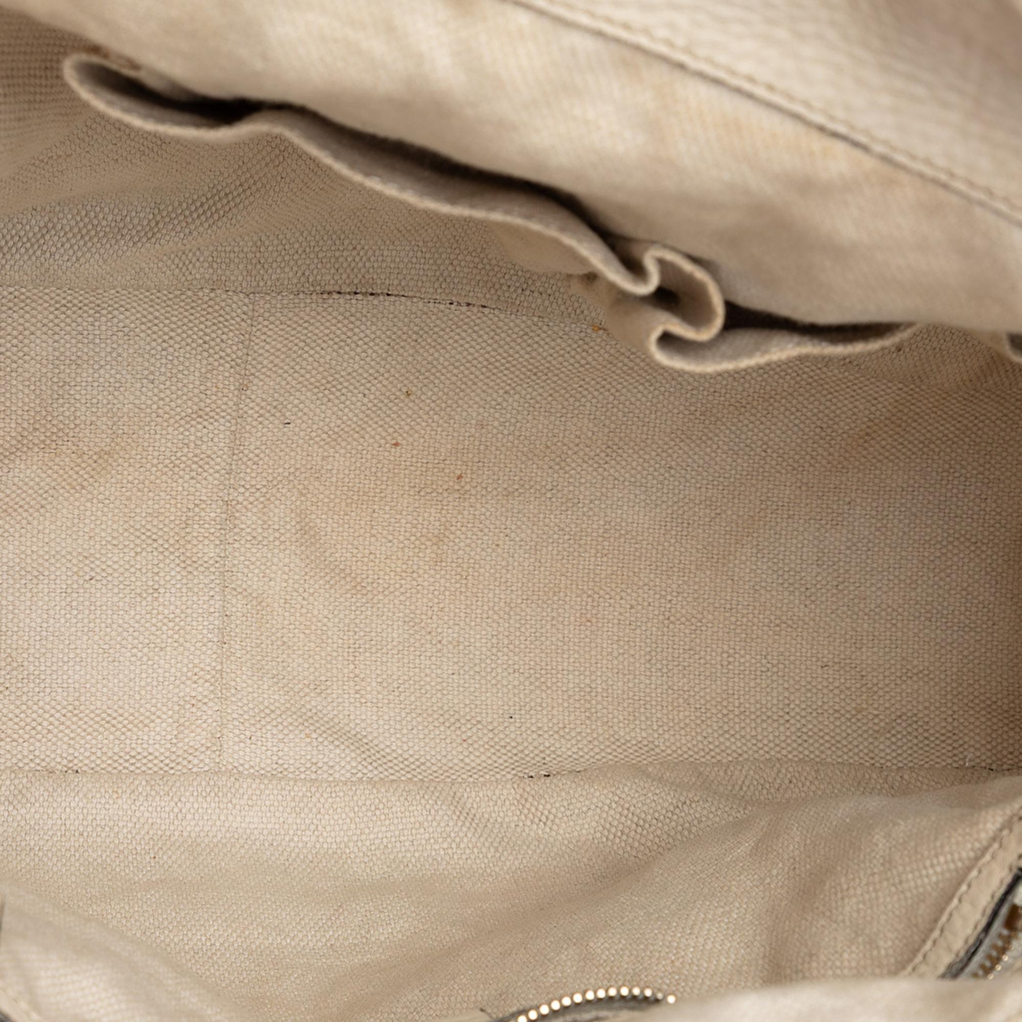 Gucci GG Canvas Bamboo Diana Satchel