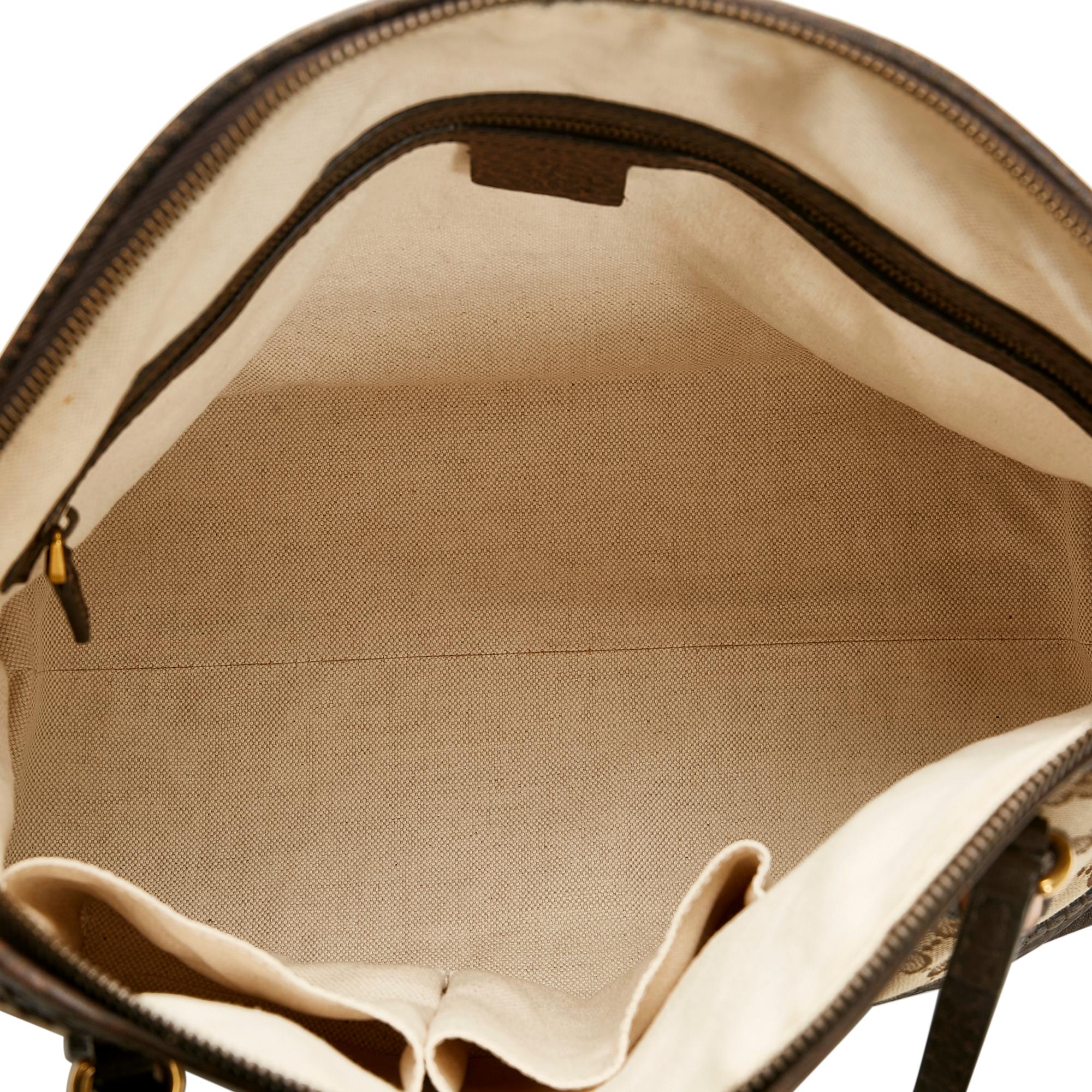 Gucci GG Canvas Bamboo Laidback Crafty Handbag (SHG-tR7vbL)