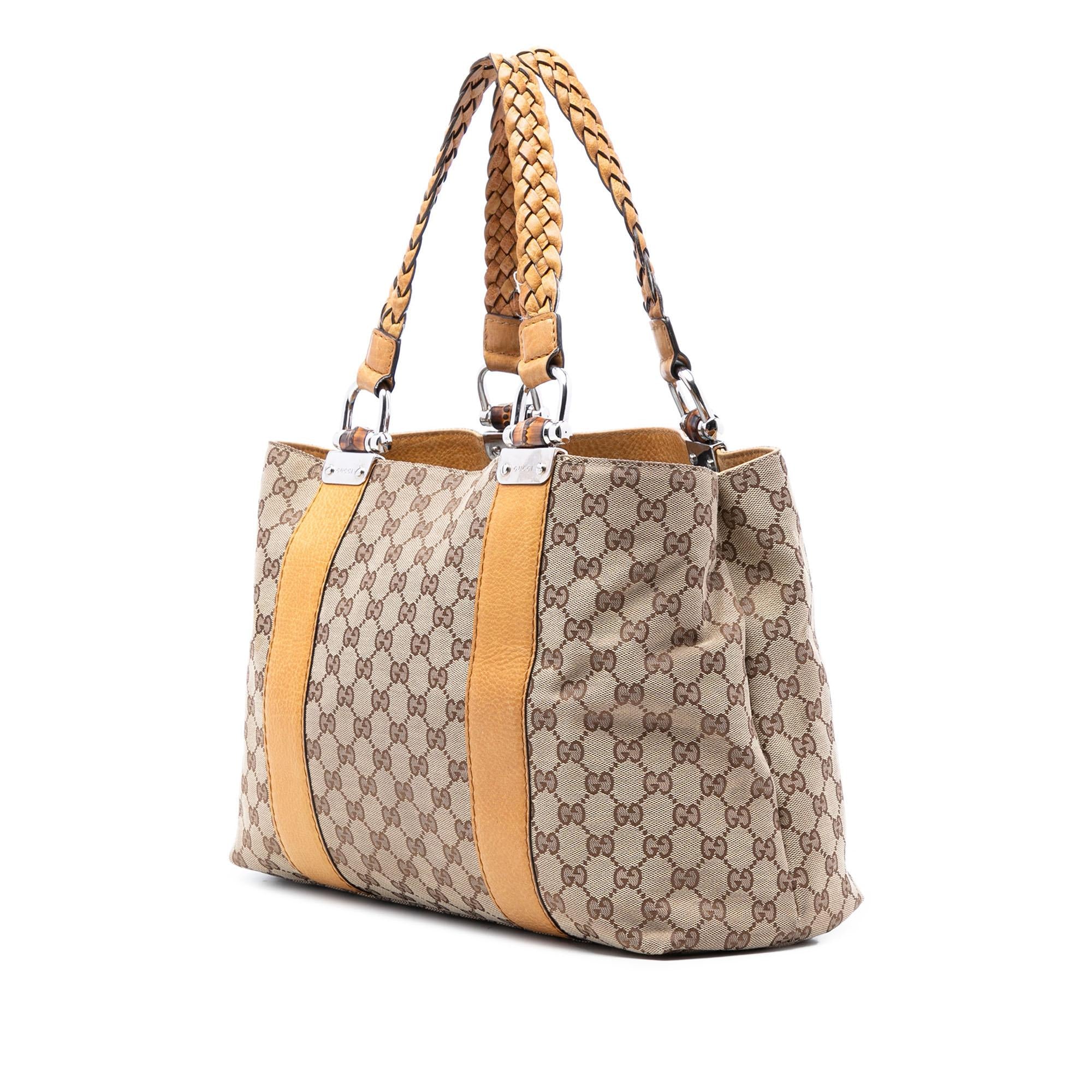 Gucci GG Canvas Bamboo Libeccio Tote