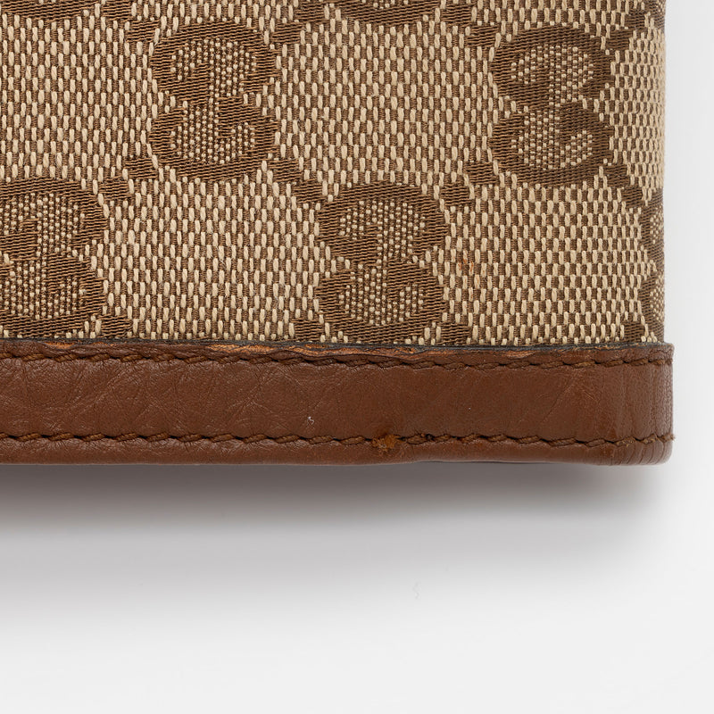 Gucci GG Canvas Bamboo Tassel Bella Continental Wallet (SHF-vi2afV)