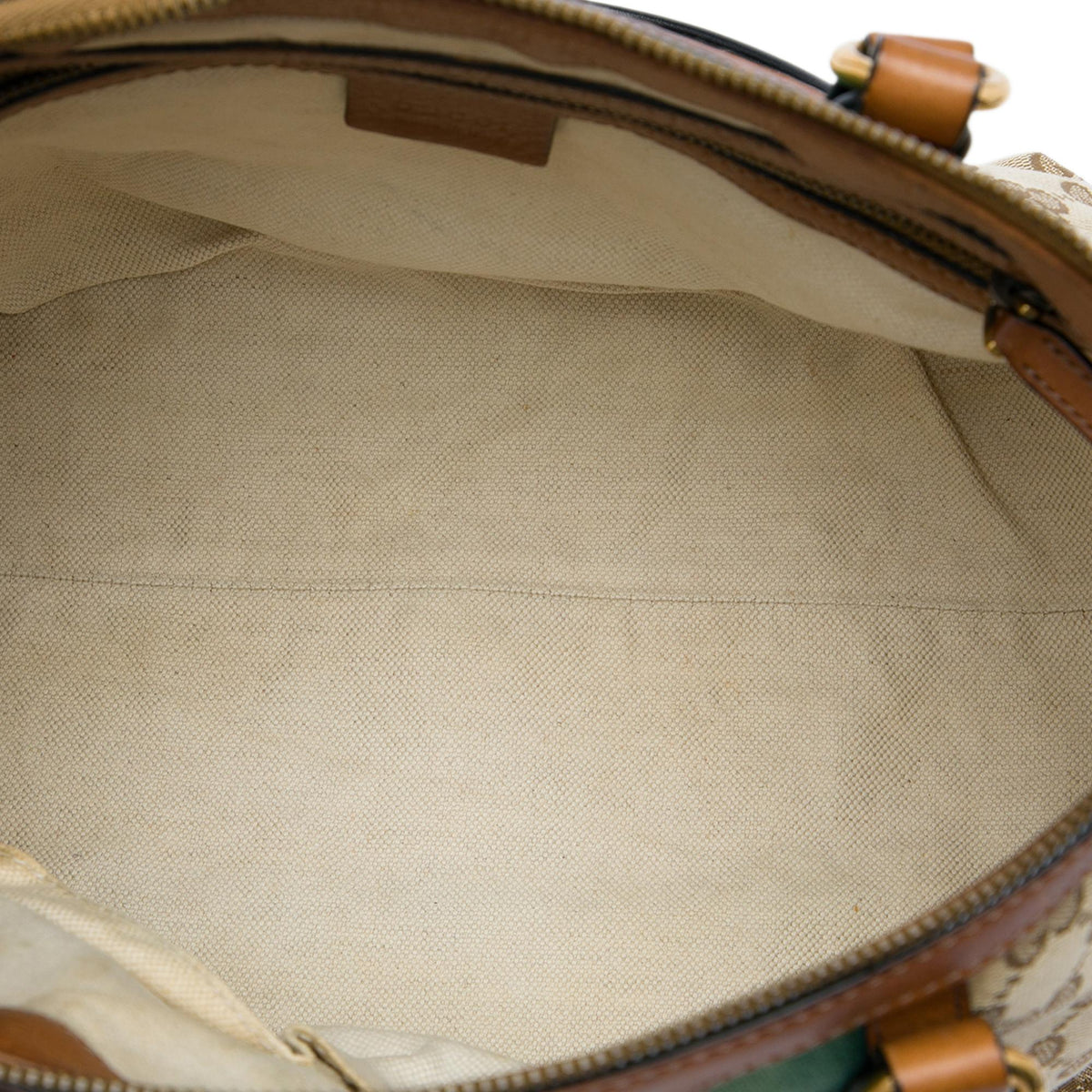 Gucci GG Canvas Bamboo Tassel Web Satchel