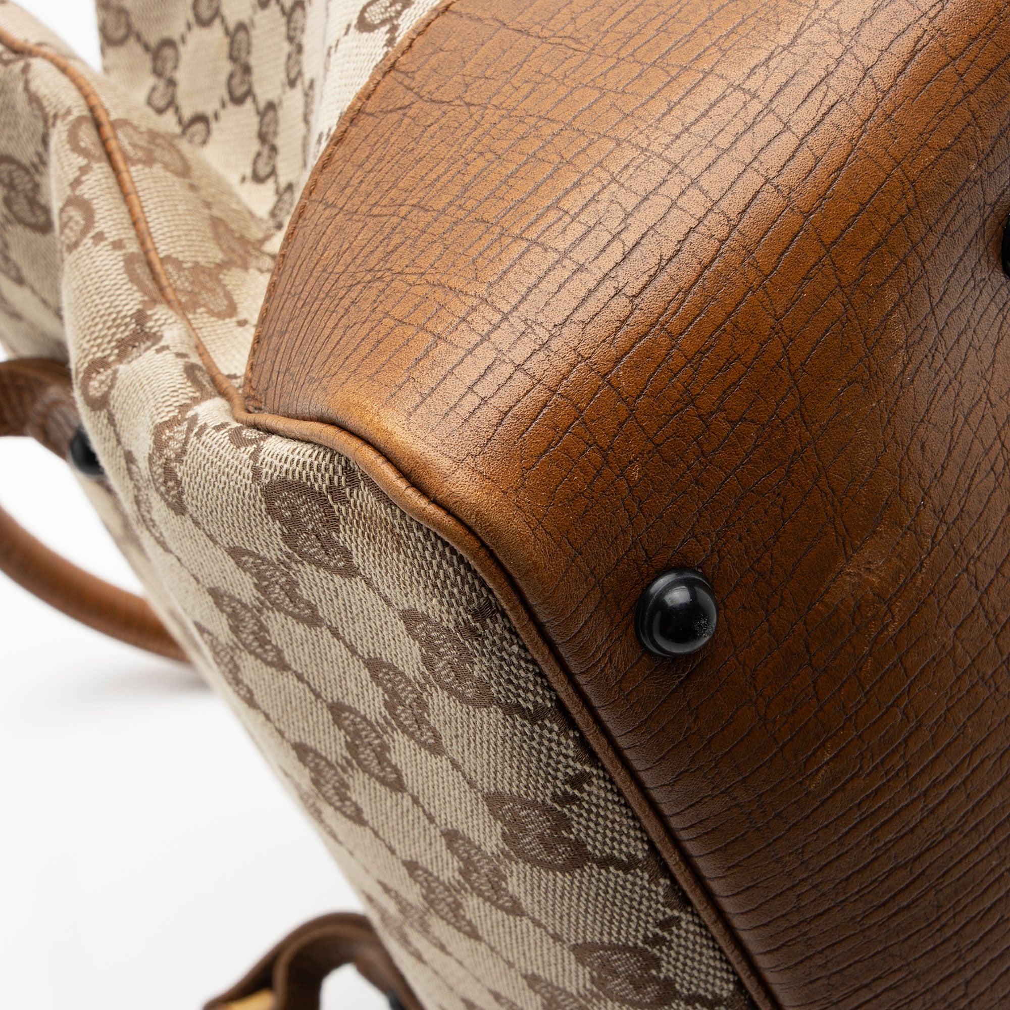 Gucci GG Canvas Bamboo Tote (SHF-a2g5Be)