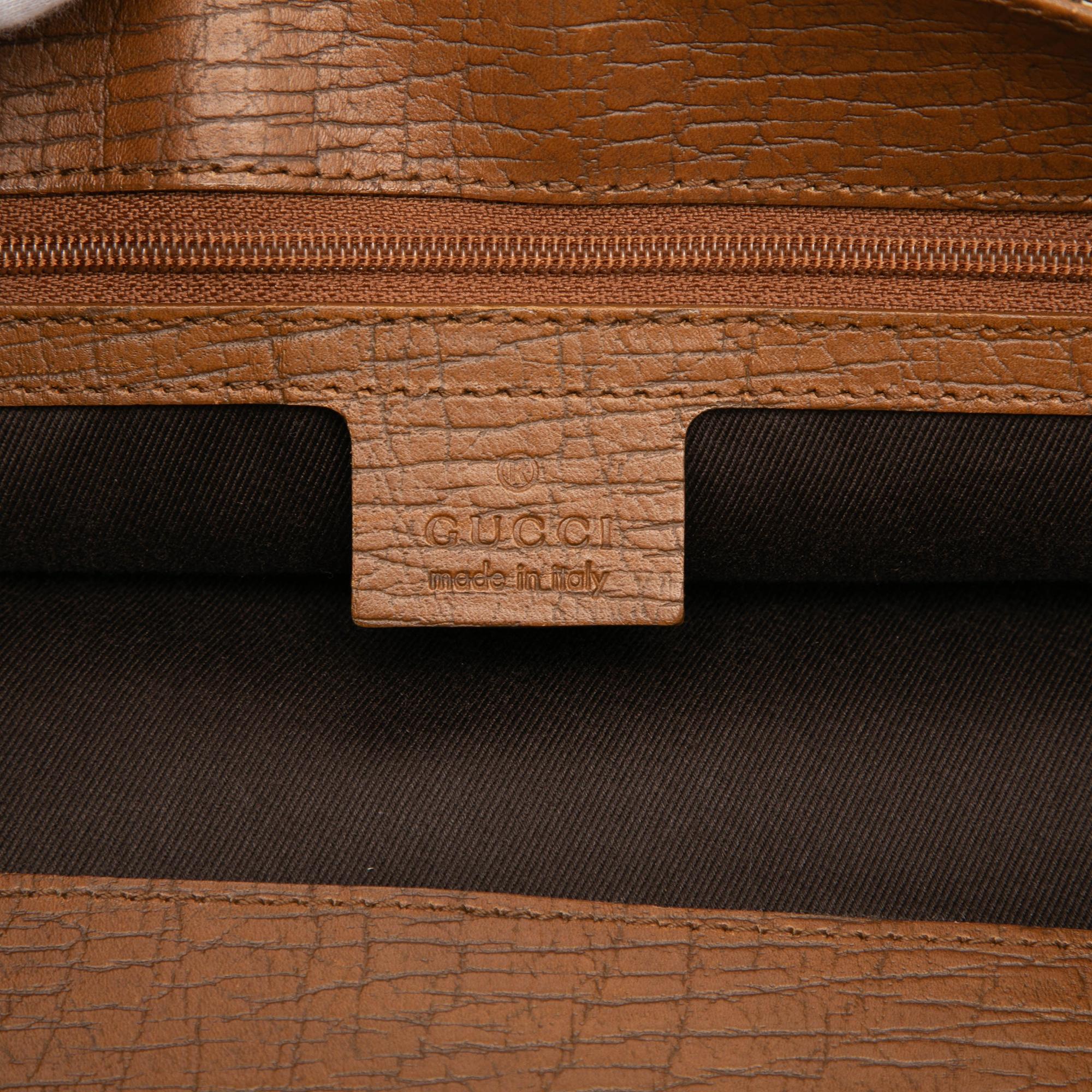 Gucci GG Canvas Bamboo Tote