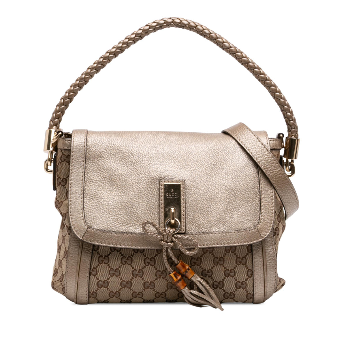 Gucci GG Canvas Bella Flap Satchel