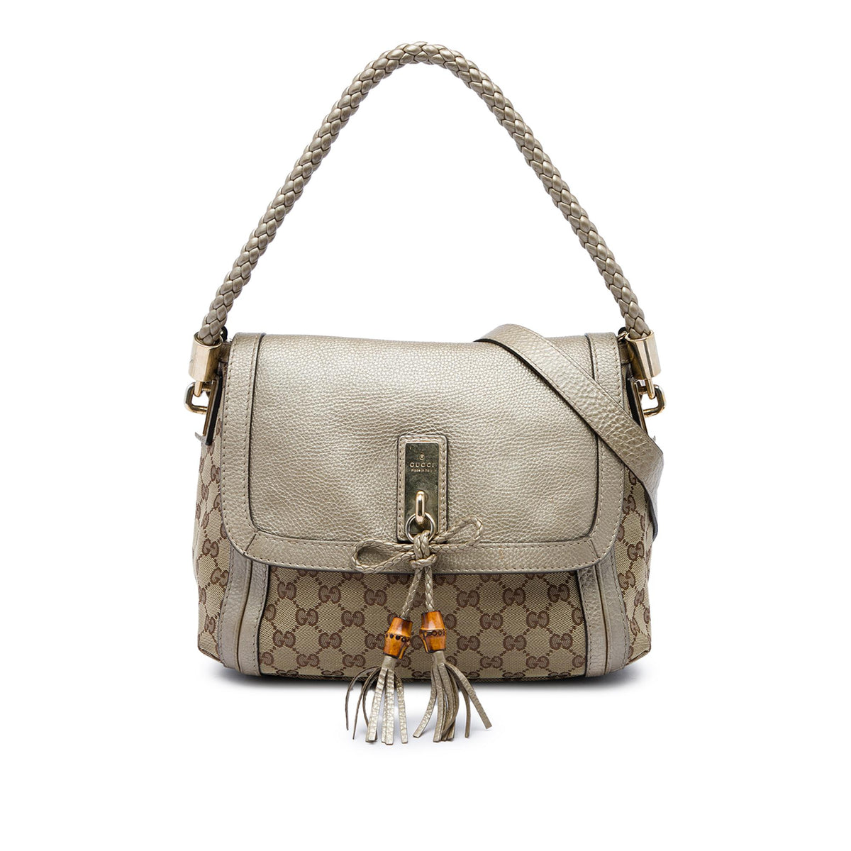 Gucci GG Canvas Bella Flap Satchel
