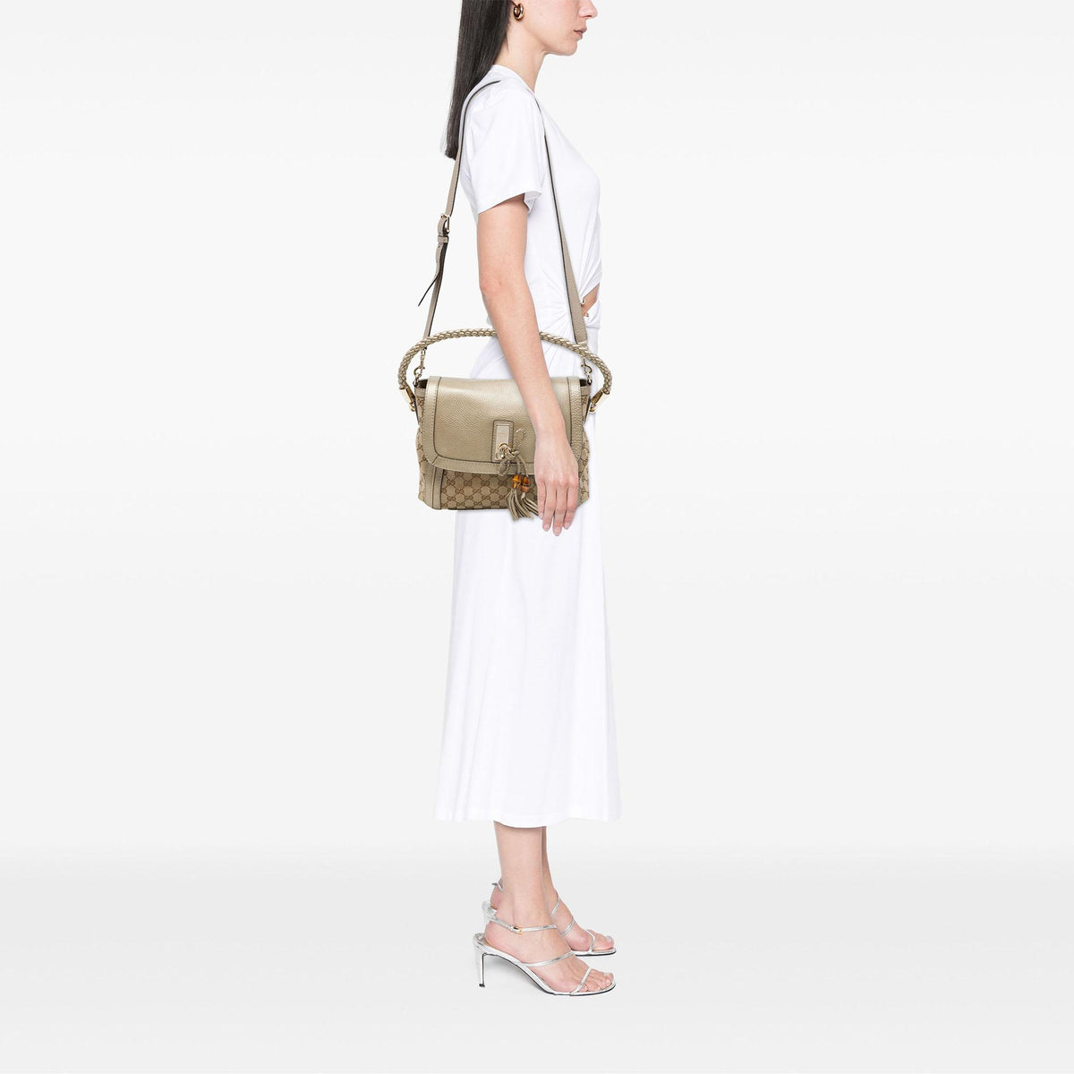 Gucci GG Canvas Bella Flap Satchel