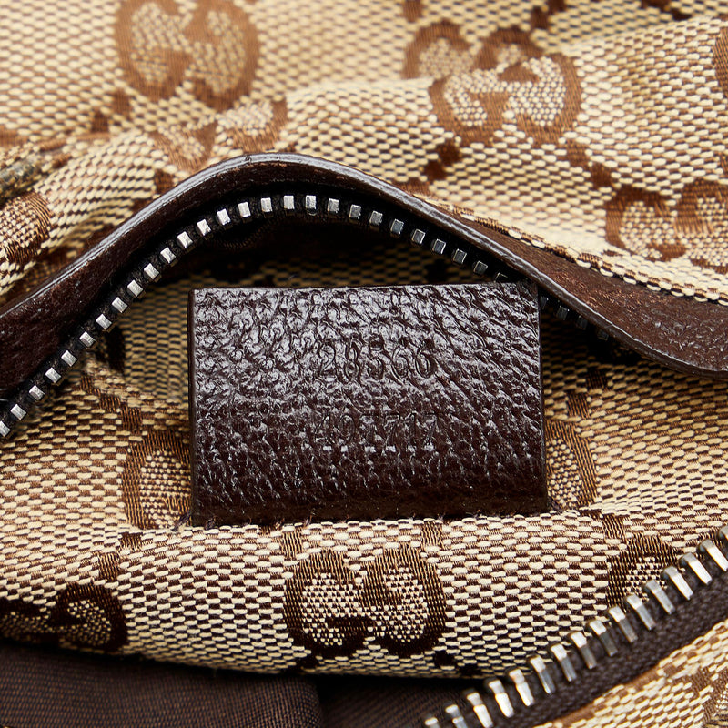 Beige Jumbo GG-canvas belt bag, Gucci