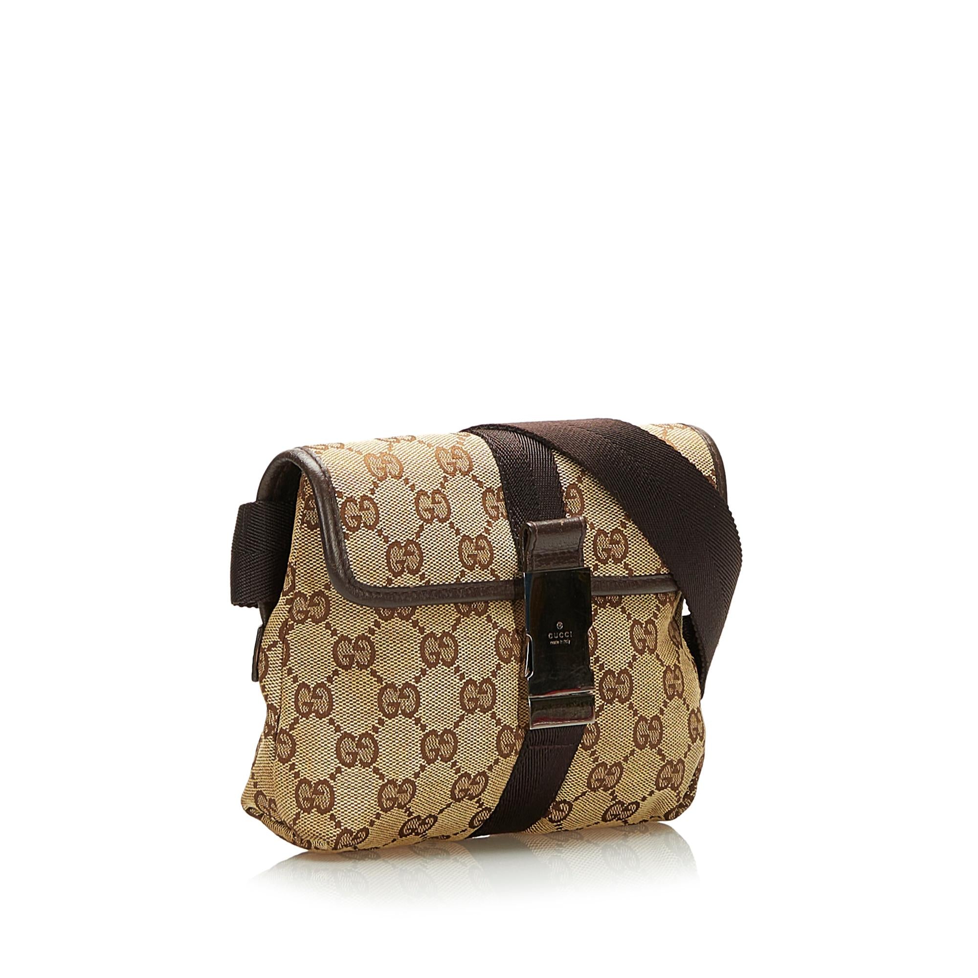 Gucci GG Canvas Belt Bag (SHG-IG0osS)