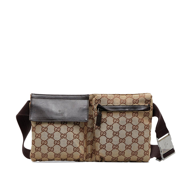 Gucci GG Canvas Belt Bag (SHG-f7z2QI)