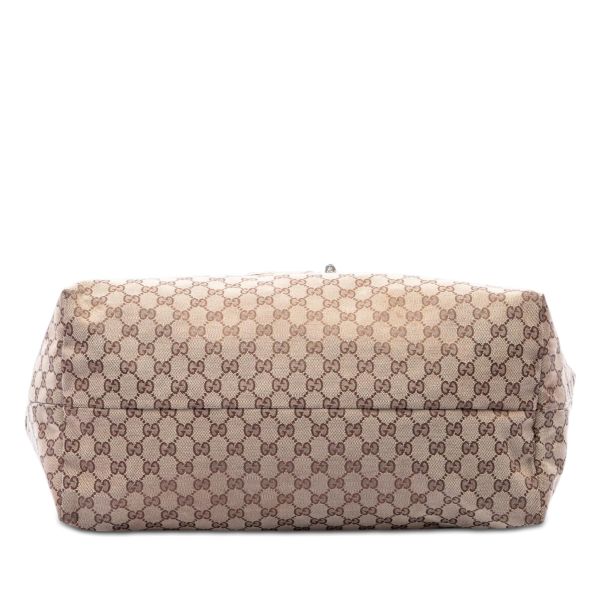 Gucci GG Canvas Brando Guccioli Holiday Chihuahua Tote