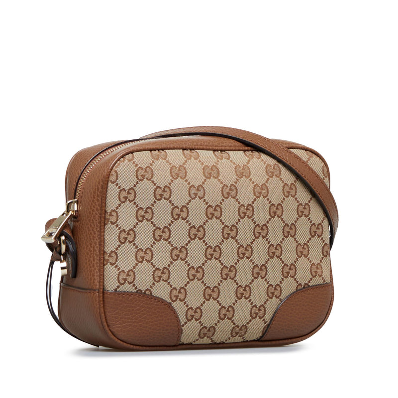 Authentic Gucci Vintage Brown GG Guccissima Canvas Crossbody