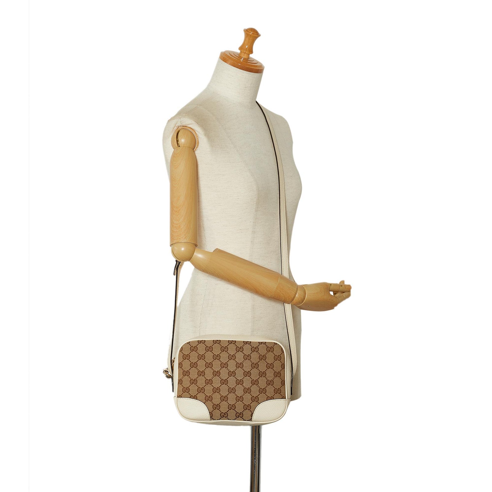 Gucci GG Canvas Bree Crossbody Bag SHG 76hE2P LuxeDH