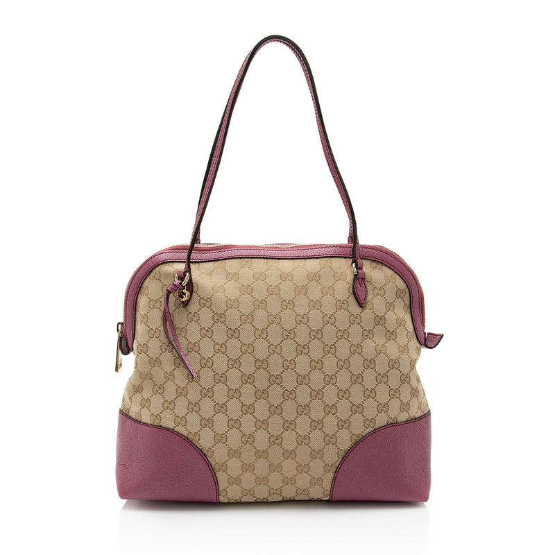 Gucci GG Canvas Bree Small Shoulder Bag (SHF-XhboVD)