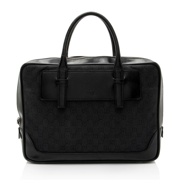 Gucci GG Canvas Briefcase (SHF-0vi1jG)