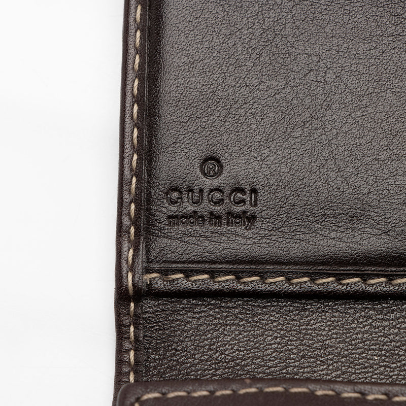 Gucci GG Canvas Britt Logo Tri-fold Wallet (SHF-5J08AO)