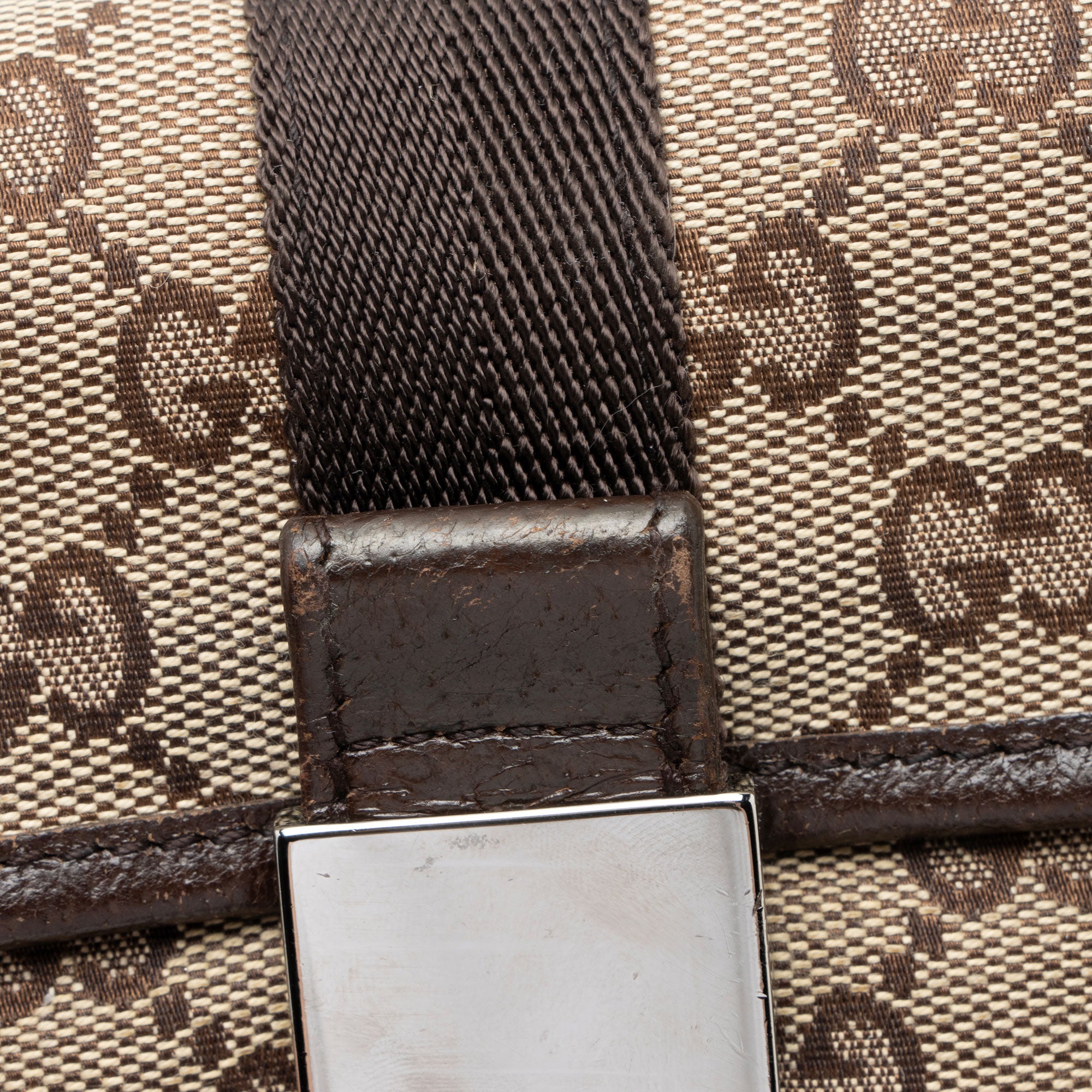 Gucci GG Canvas Buckle Belt Bag