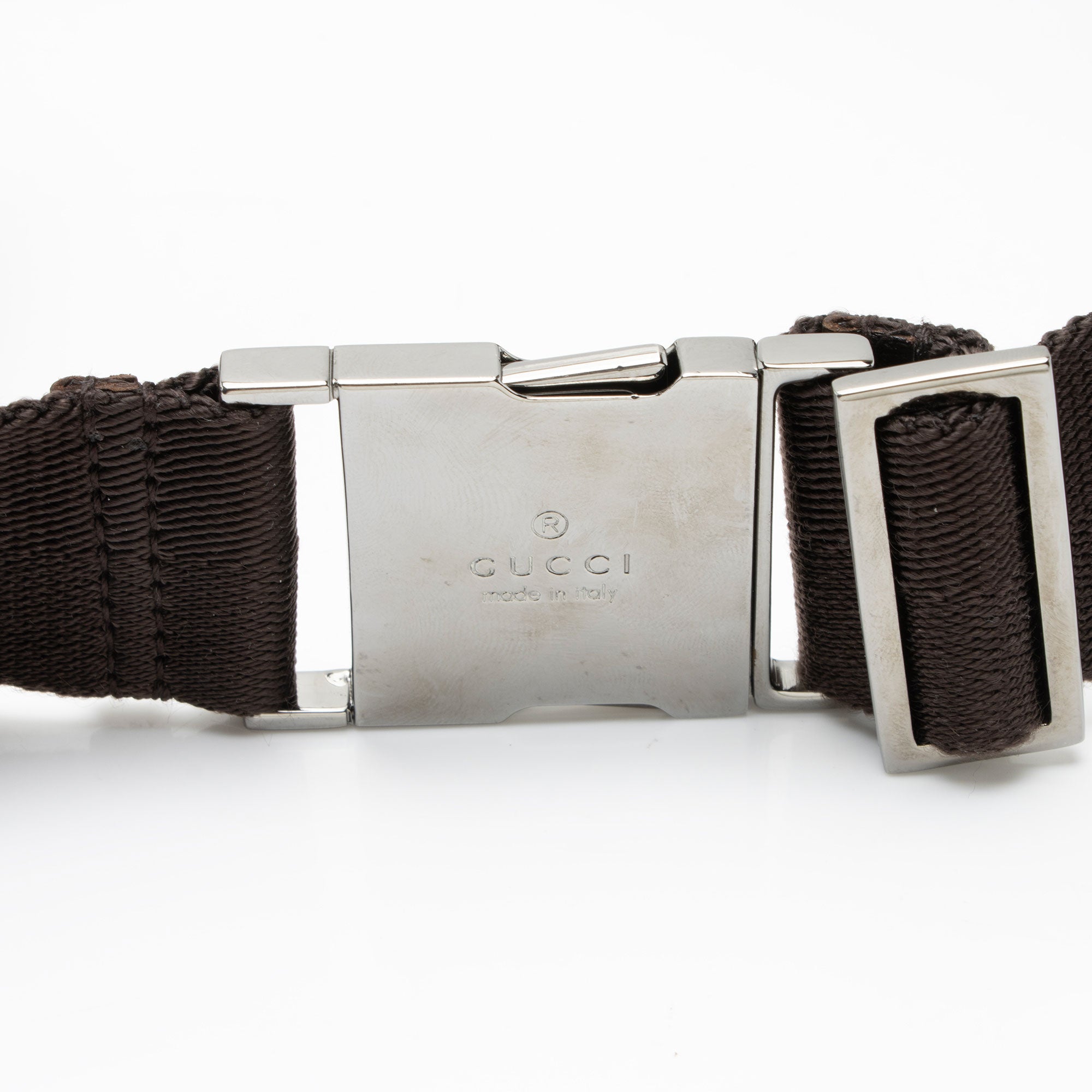 Gucci GG Canvas Buckle Belt Bag