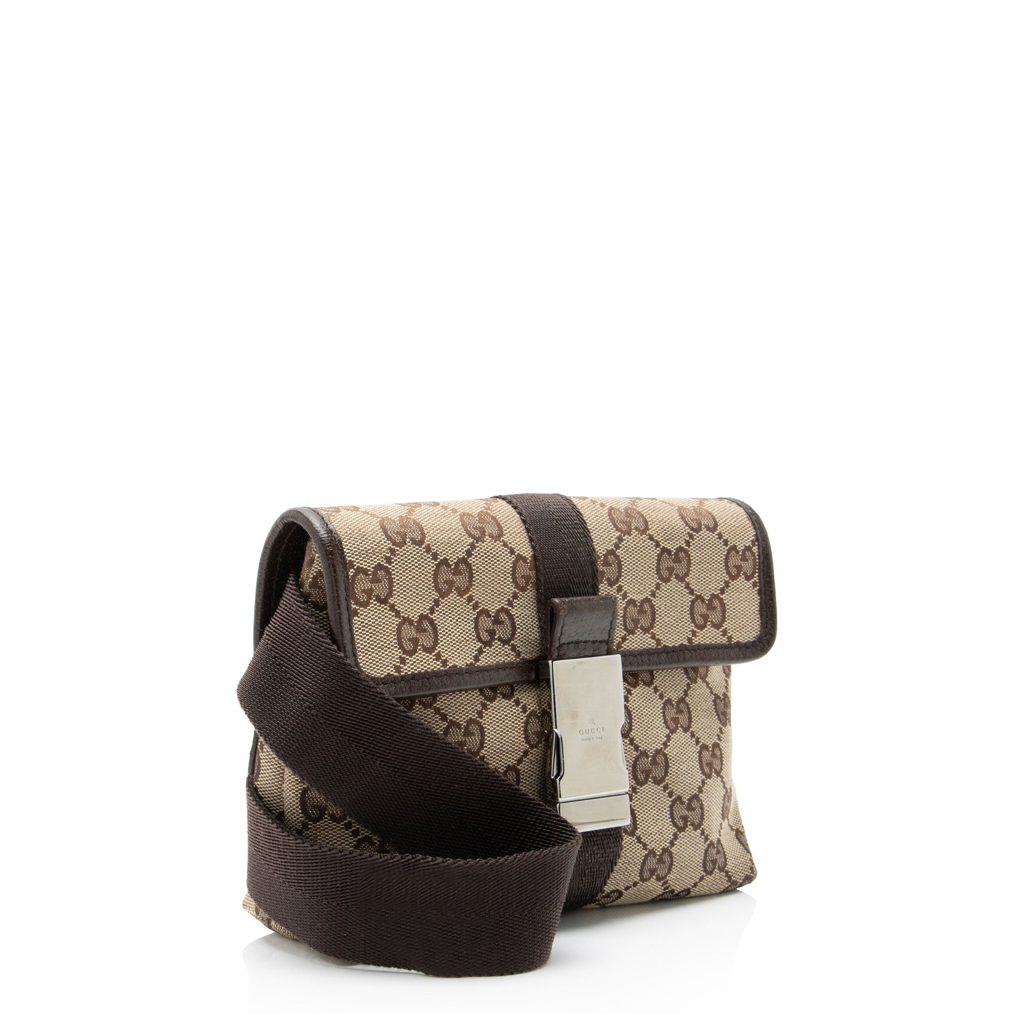 Gucci GG Canvas Buckle Belt Bag