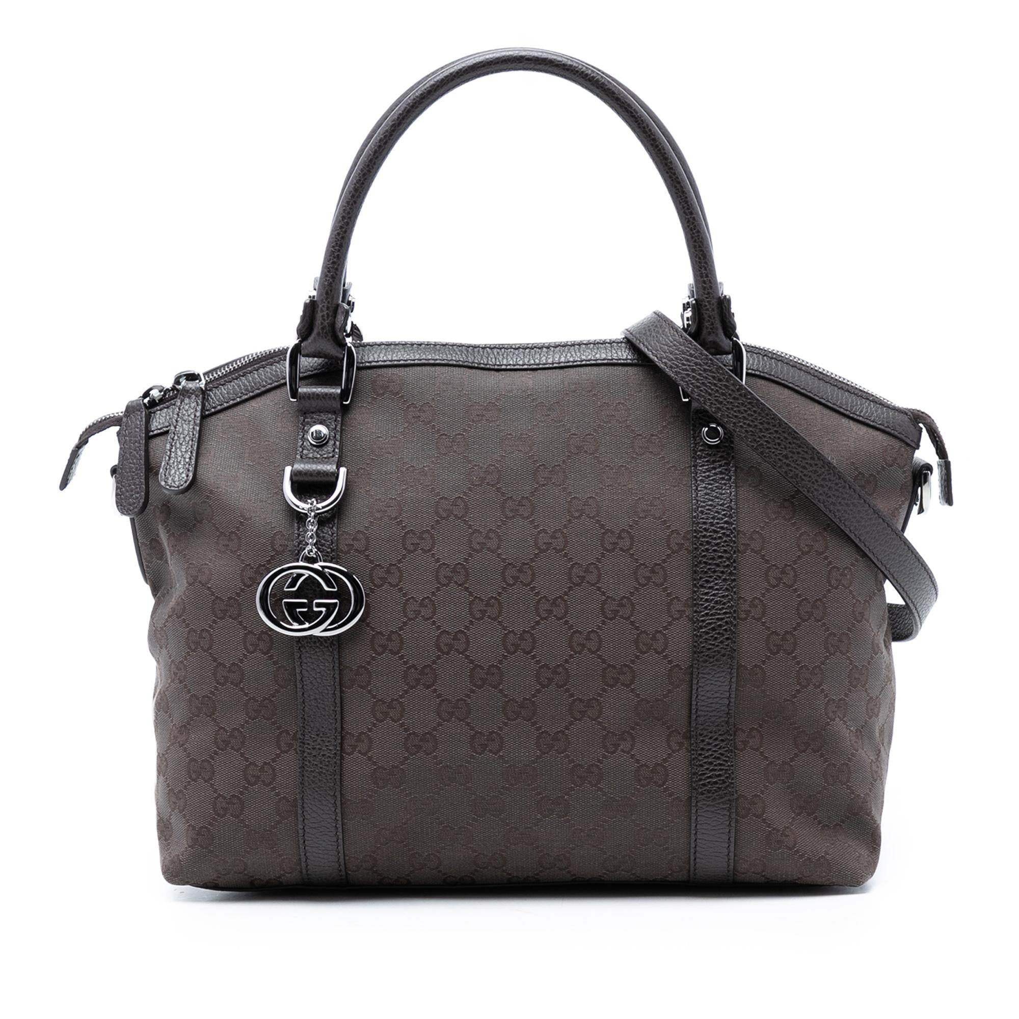 Gucci GG Canvas Charm Dome Satchel