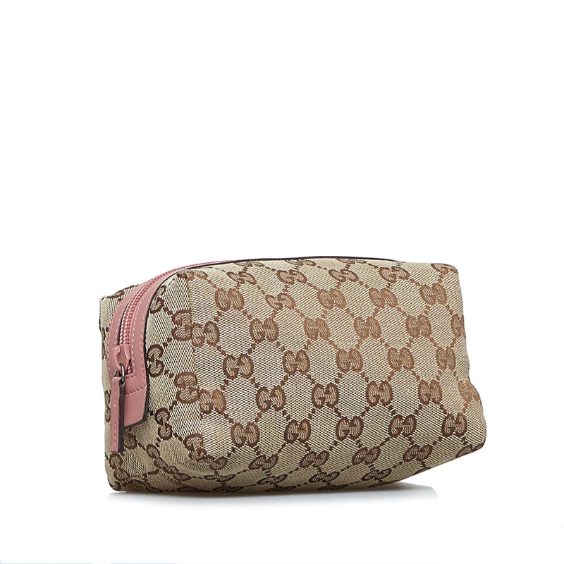 Gucci GG Canvas Cosmetic Pouch (SHG-naEElv) – LuxeDH