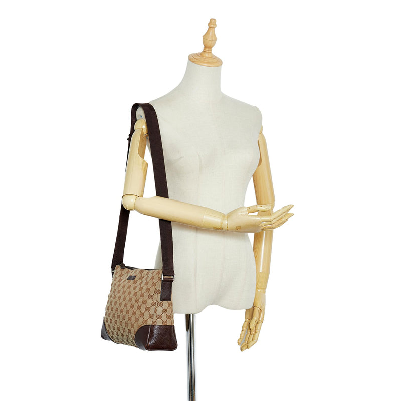 Gucci GG Canvas Crossbody Bag (SHG-dHJ83I)