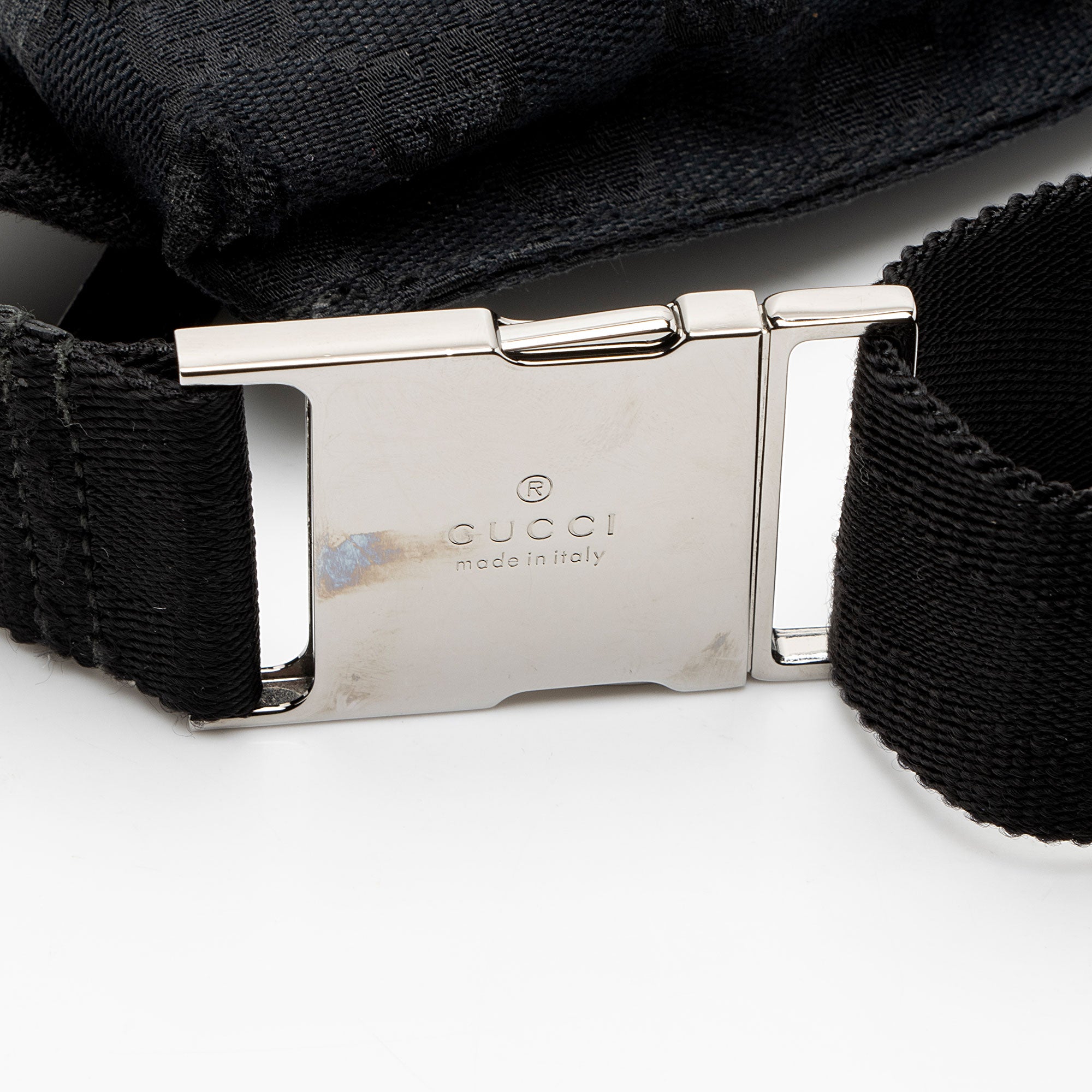 Gucci GG Canvas Double Pocket Belt Bag