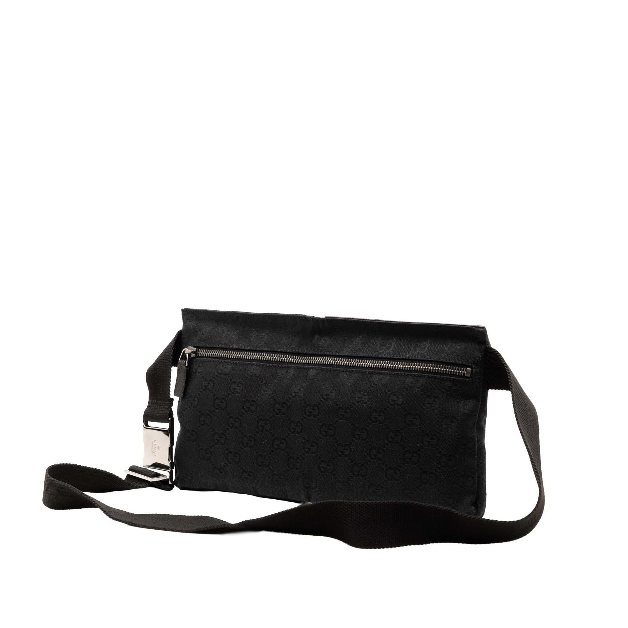 Gucci GG Canvas Double Pocket Belt Bag