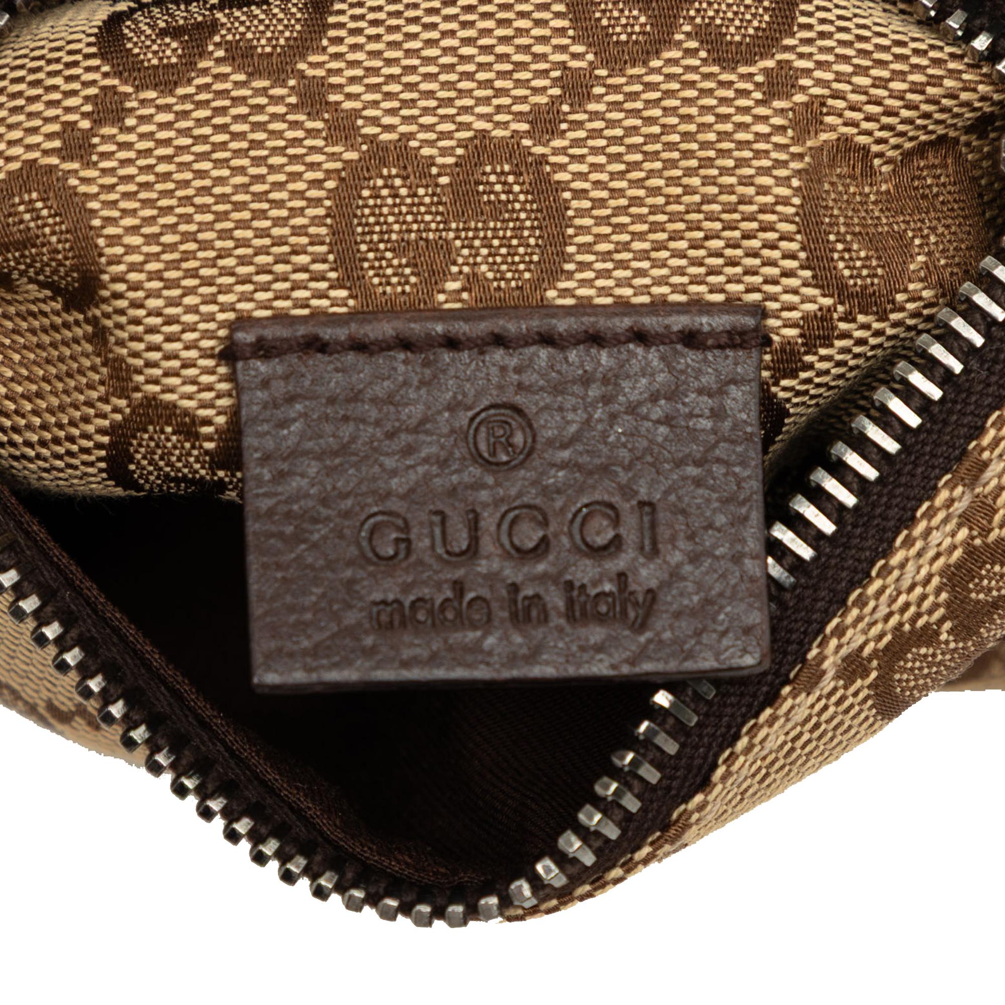 Gucci GG Canvas Double Pocket Belt Bag