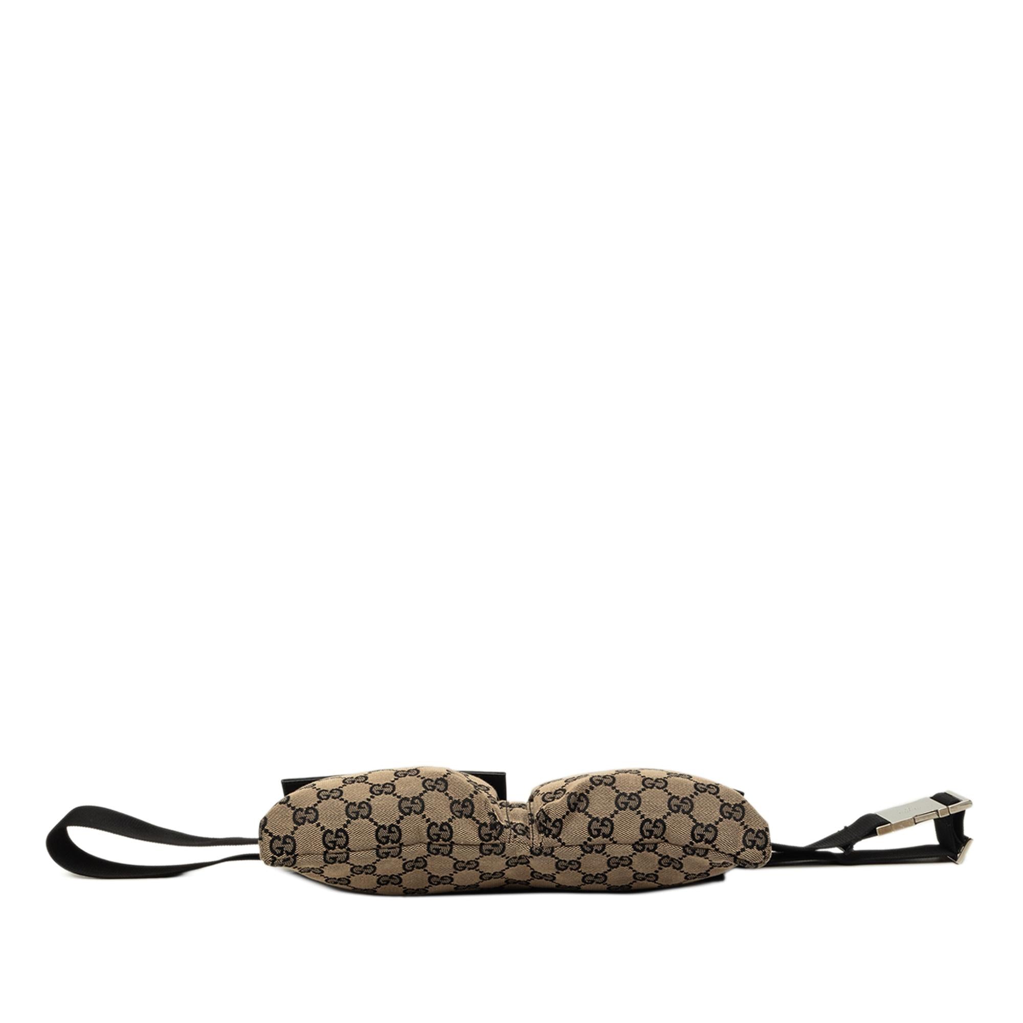 Gucci GG Canvas Double Pocket Belt Bag