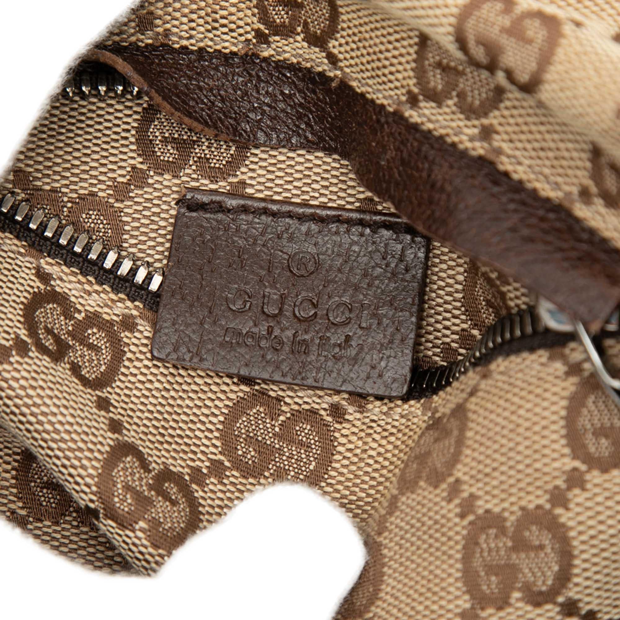 Gucci GG Canvas Double Pocket Belt Bag
