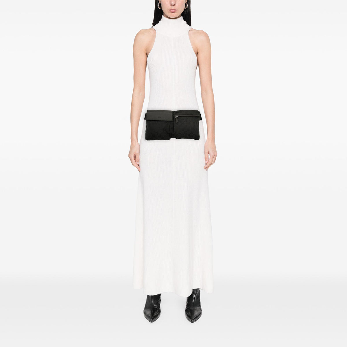 Gucci GG Canvas Double Pocket Belt Bag