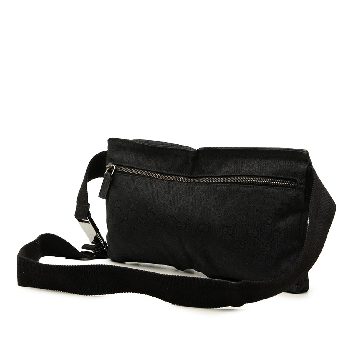 Gucci GG Canvas Double Pocket Belt Bag